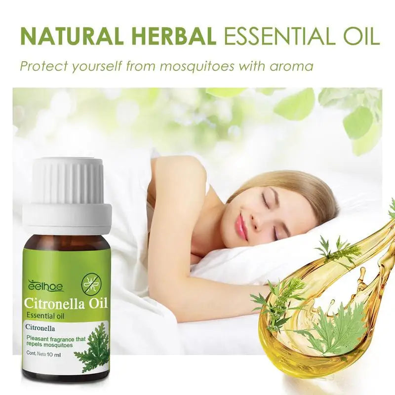 10ml Citronella Essential Oil Pure Natural Essential Oils Citronella Diffuser Aroma Oil For Skin Care