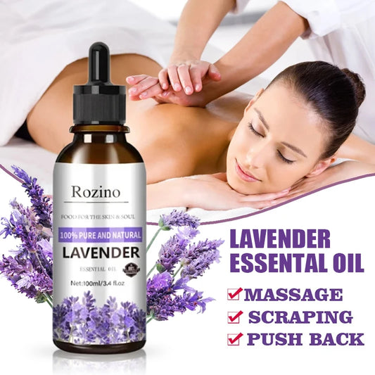 100ml  Lavender Plant Essential Oil SPA Perfume Moisturizing Comfortable Calming Nourishing and Moisturizing Massage Essence